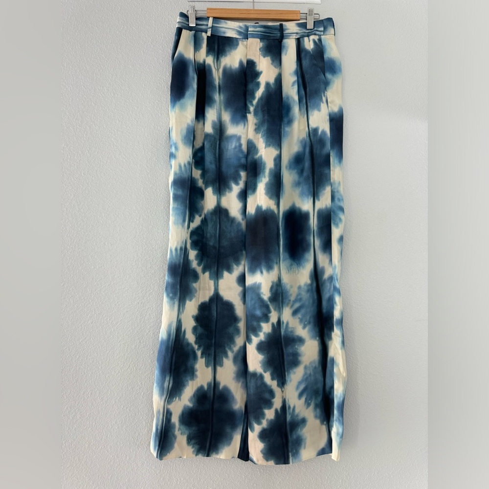 Zara Blue Tie-Dye Trousers